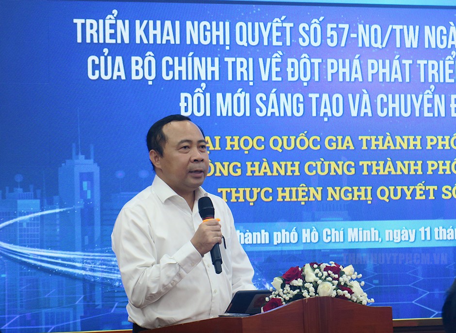 Giám đốc ĐHQG-HCM Vũ Hải Quân phát biểu định hướng