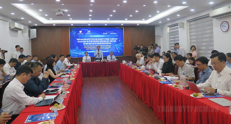 Cụ thể hóa định hướng phát triển khoa học-công nghệ, đổi mới sáng tạo và chuyển đổi số của TPHCM