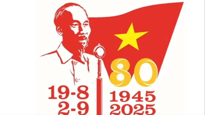 Công bố mẫu biểu trưng sử dụng trong các hoạt động tuyên truyền Kỷ niệm 80 năm Cách mạng tháng Tám và Quốc khánh 2/9