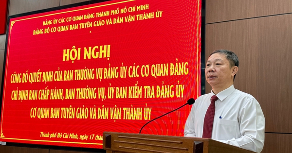 Ông Dương Anh Đức giữ chức Bí thư Đảng ủy cơ quan Ban Tuyên giáo và Dân vận Thành ủy TP HCM