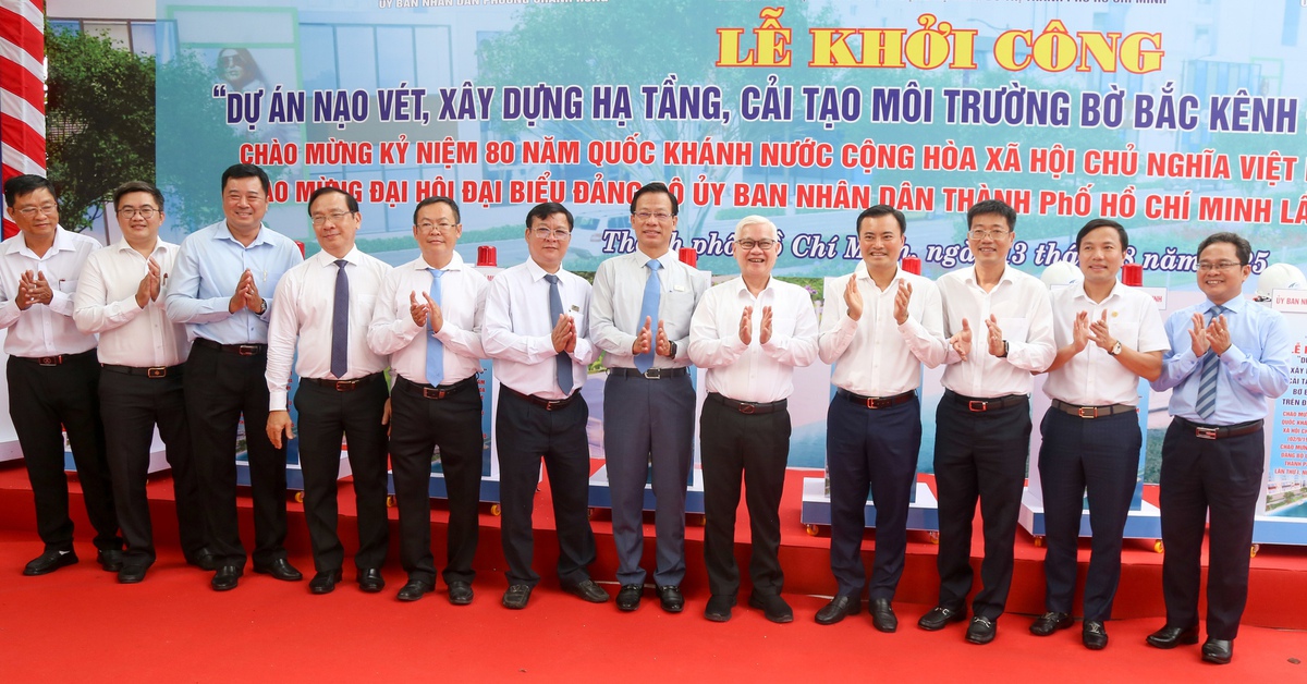 Khởi công cải tạo bờ bắc kênh Đôi: Chỉnh trang đô thị, phát triển giao thông thủy