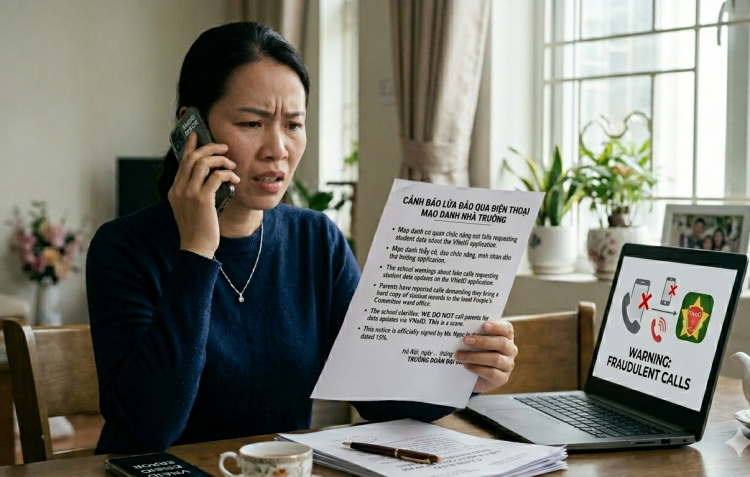 Trường học ở TPHCM cảnh báo phụ huynh về cuộc gọi giả mạo cập nhật dữ liệu Đăng Ký, Đăng Nhập ABC8 Bao Chặn