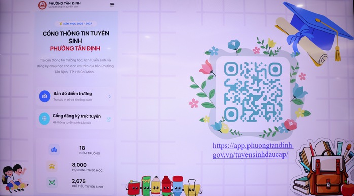 Phường đầu tiên ở TPHCM ra mắt app tuyển sinh đầu cấp - Ảnh 2.
