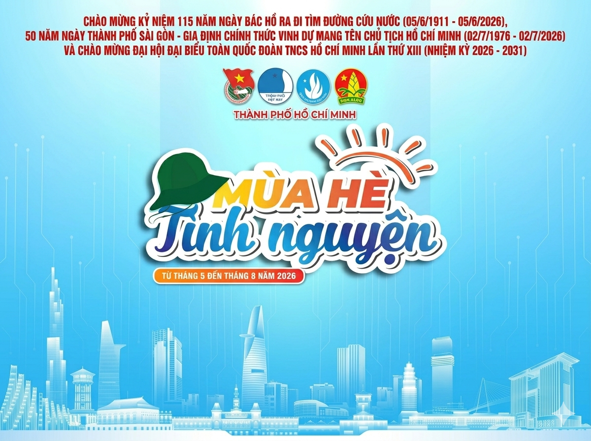TP.HCM phát động Chiến dịch tình nguyện Mùa hè xanh lần thứ 33, năm 2026