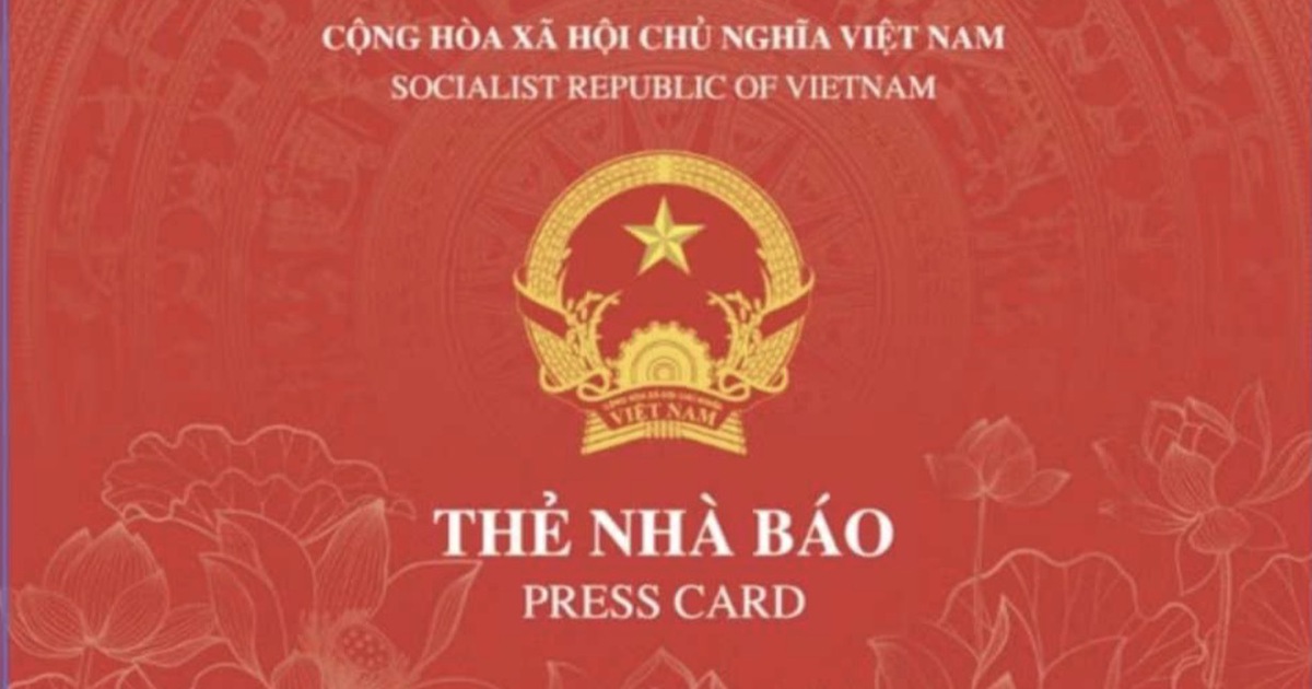 Bộ VH-TT-DL ban hành mẫu thẻ nhà báo mới